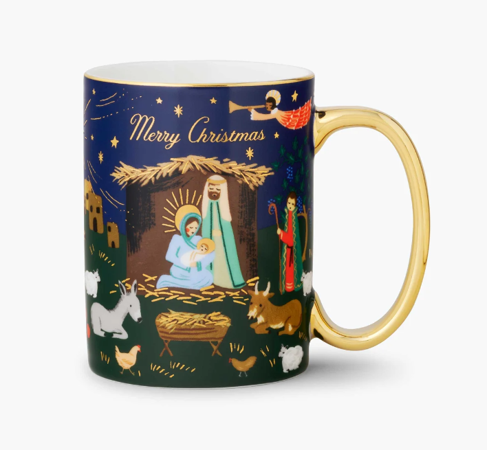 Nativity Scene Porcelain Mug