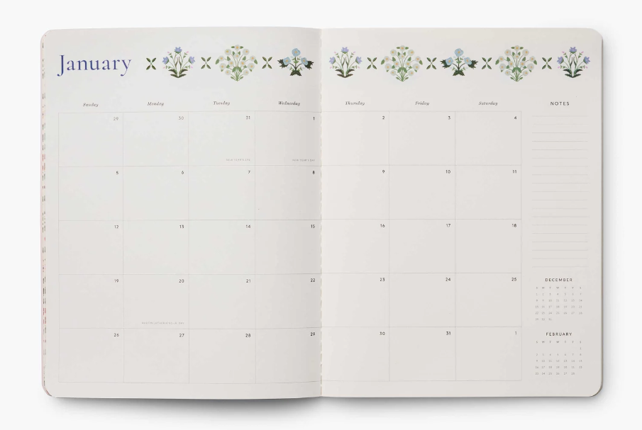 2025 Estee 12-Month Appointment Notebook