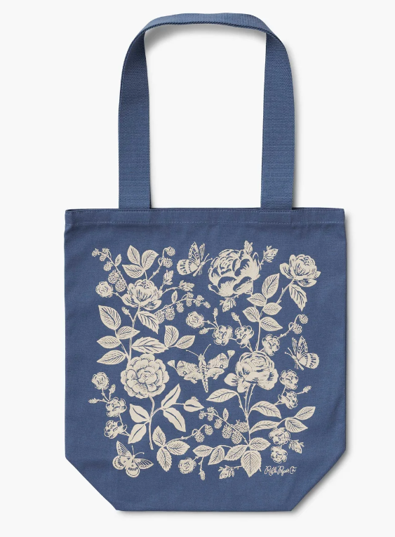 English Rose Canvas Tote Bag