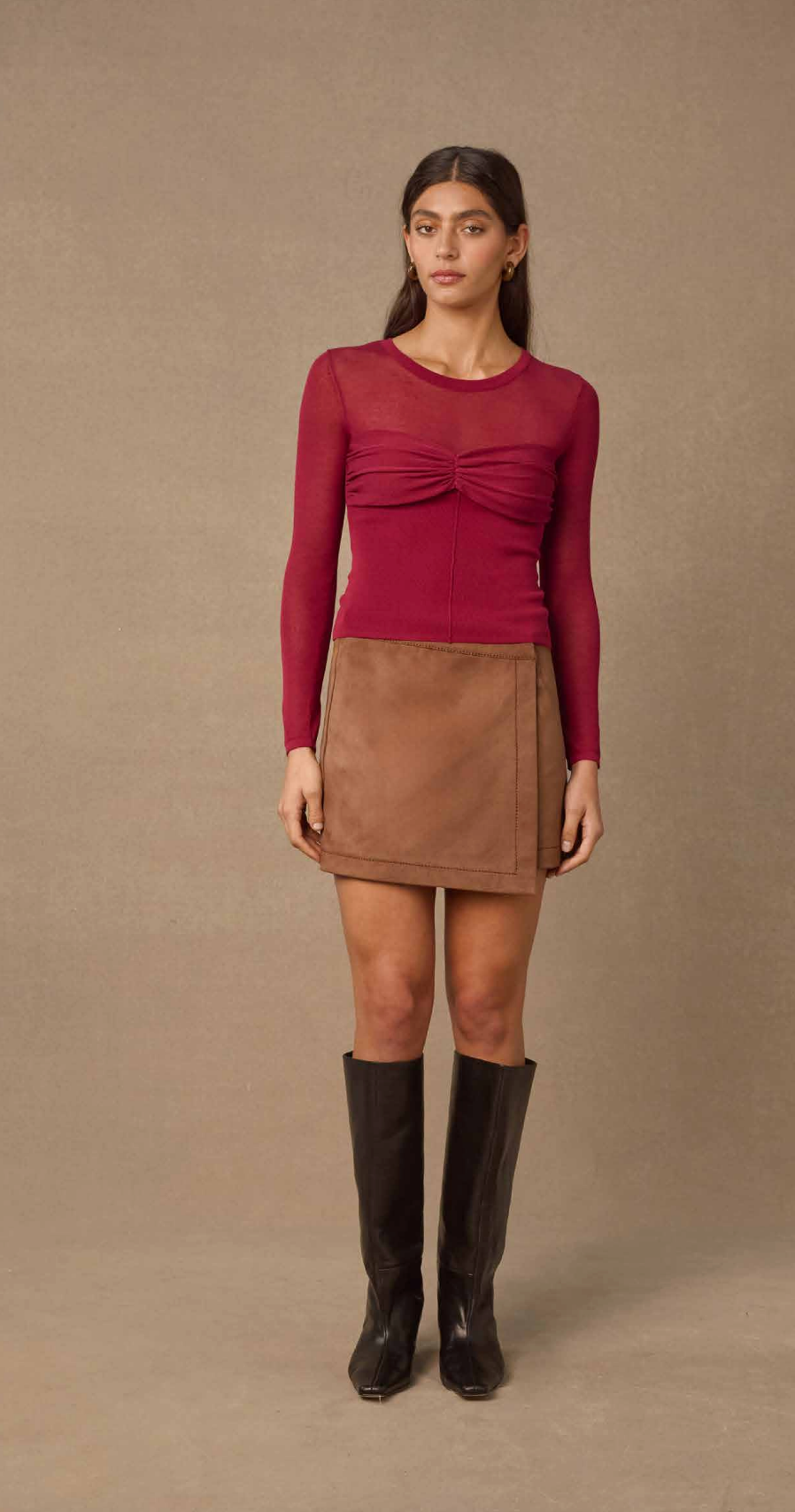 Solana Suede Skirt