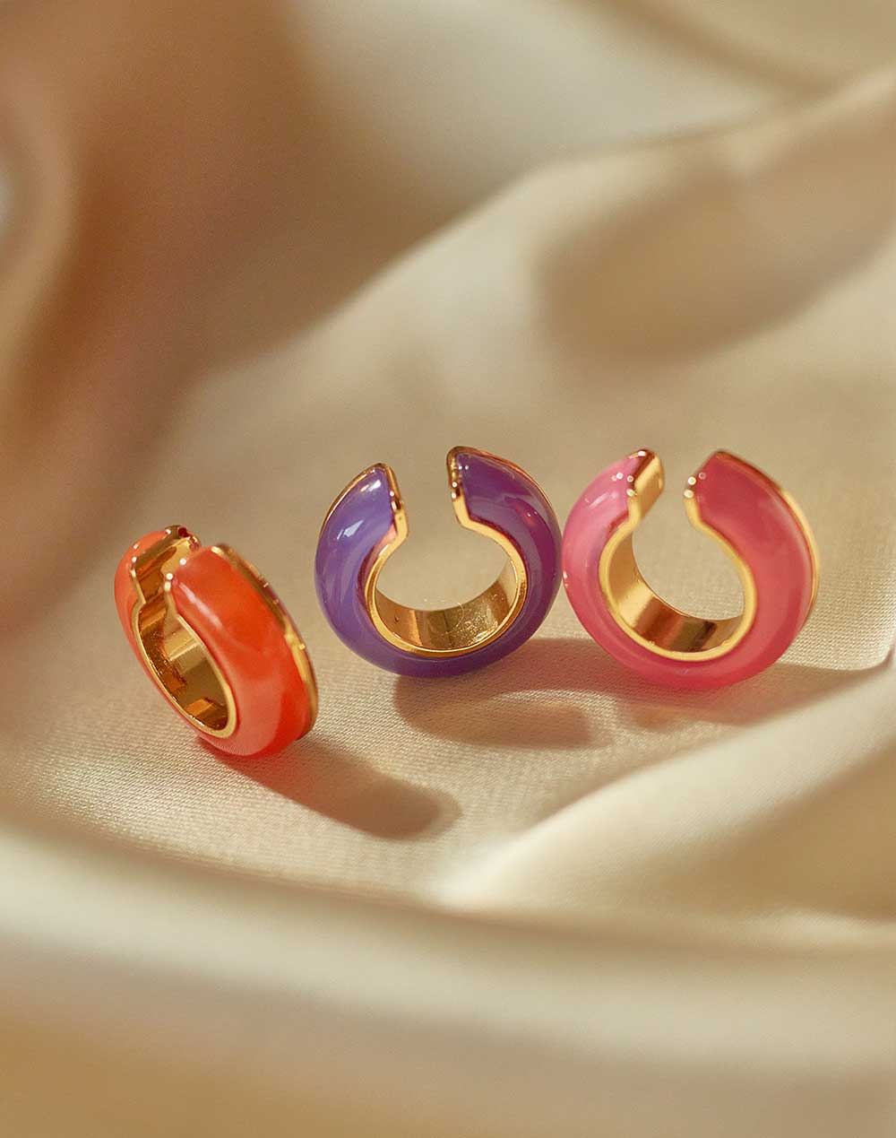 Set De 3 Earcuff Saturno