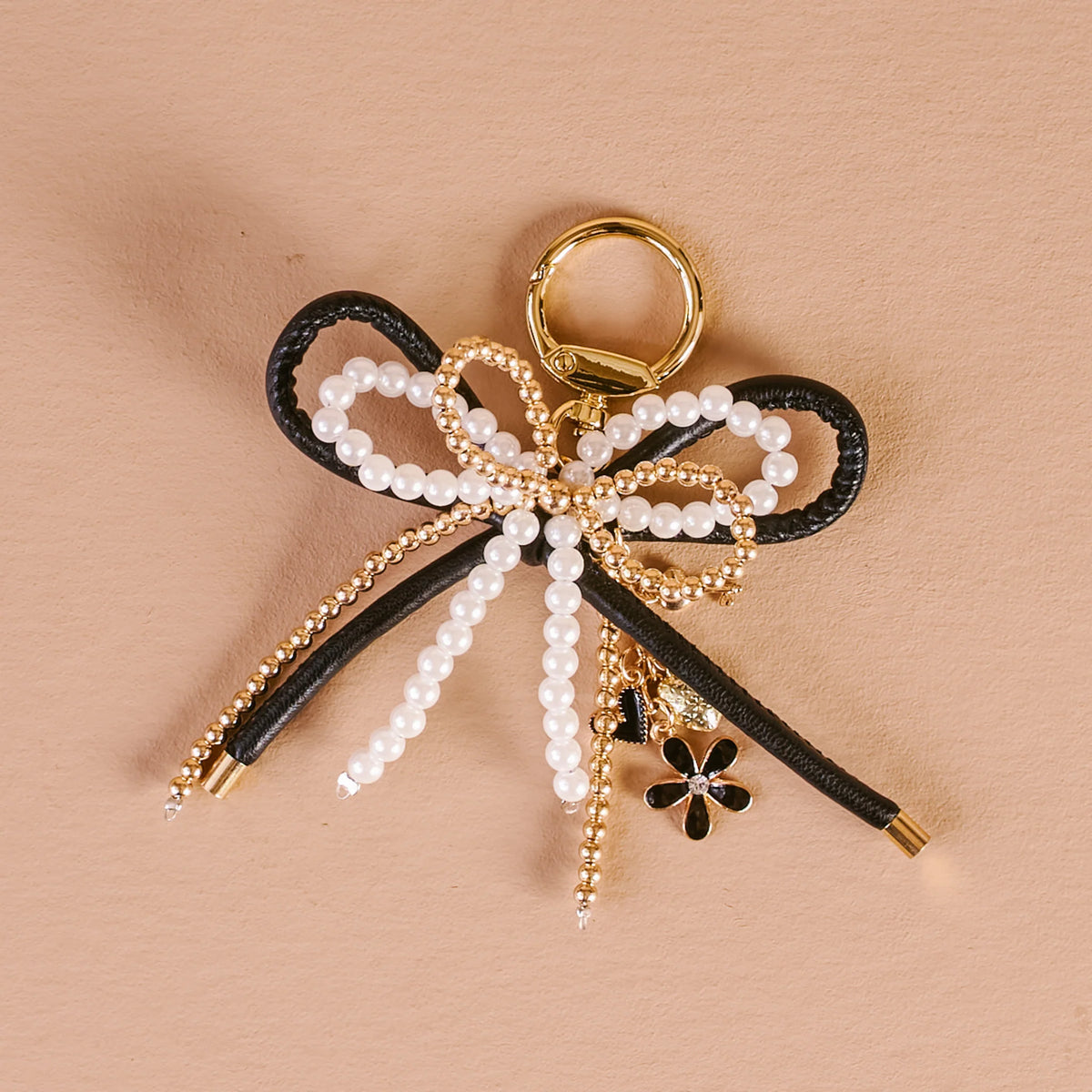 Layered Bows Bag Charm - Luxe Glam