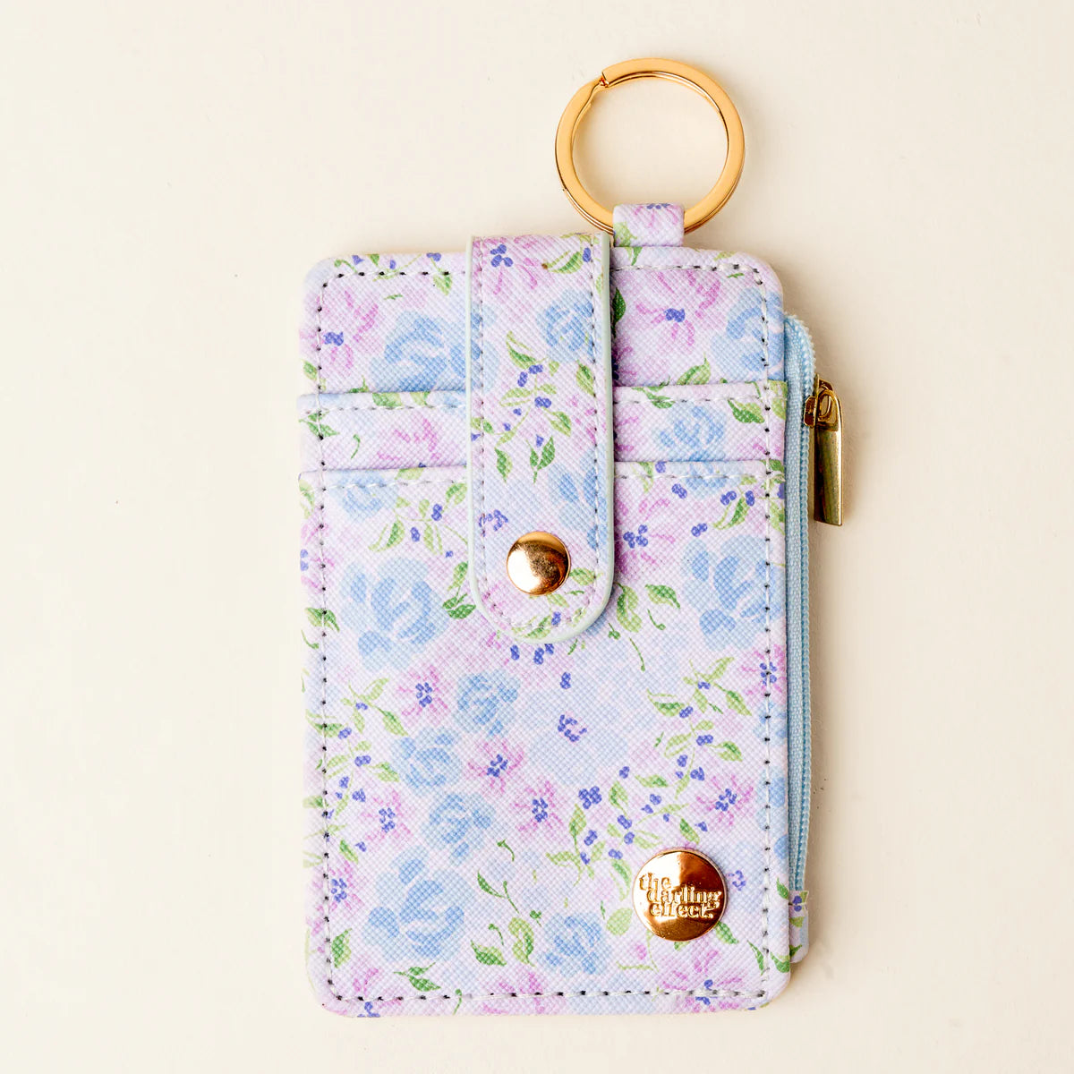 Keychain Wallet - Secret Garden Blue