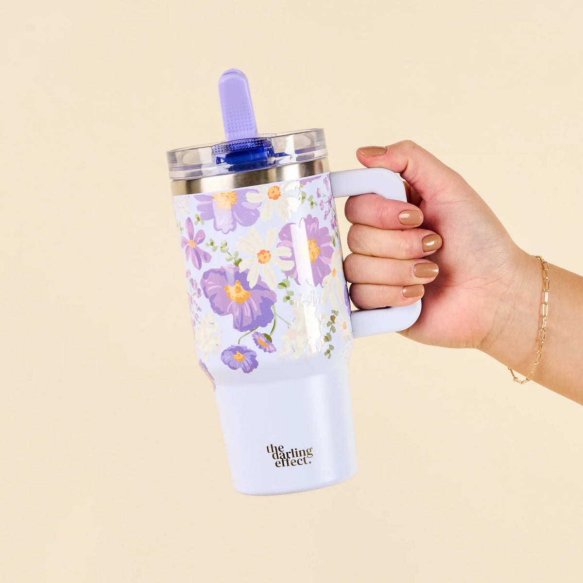 20 oz Lifestyle Flip Straw Tumbler - Bouquet Beauty