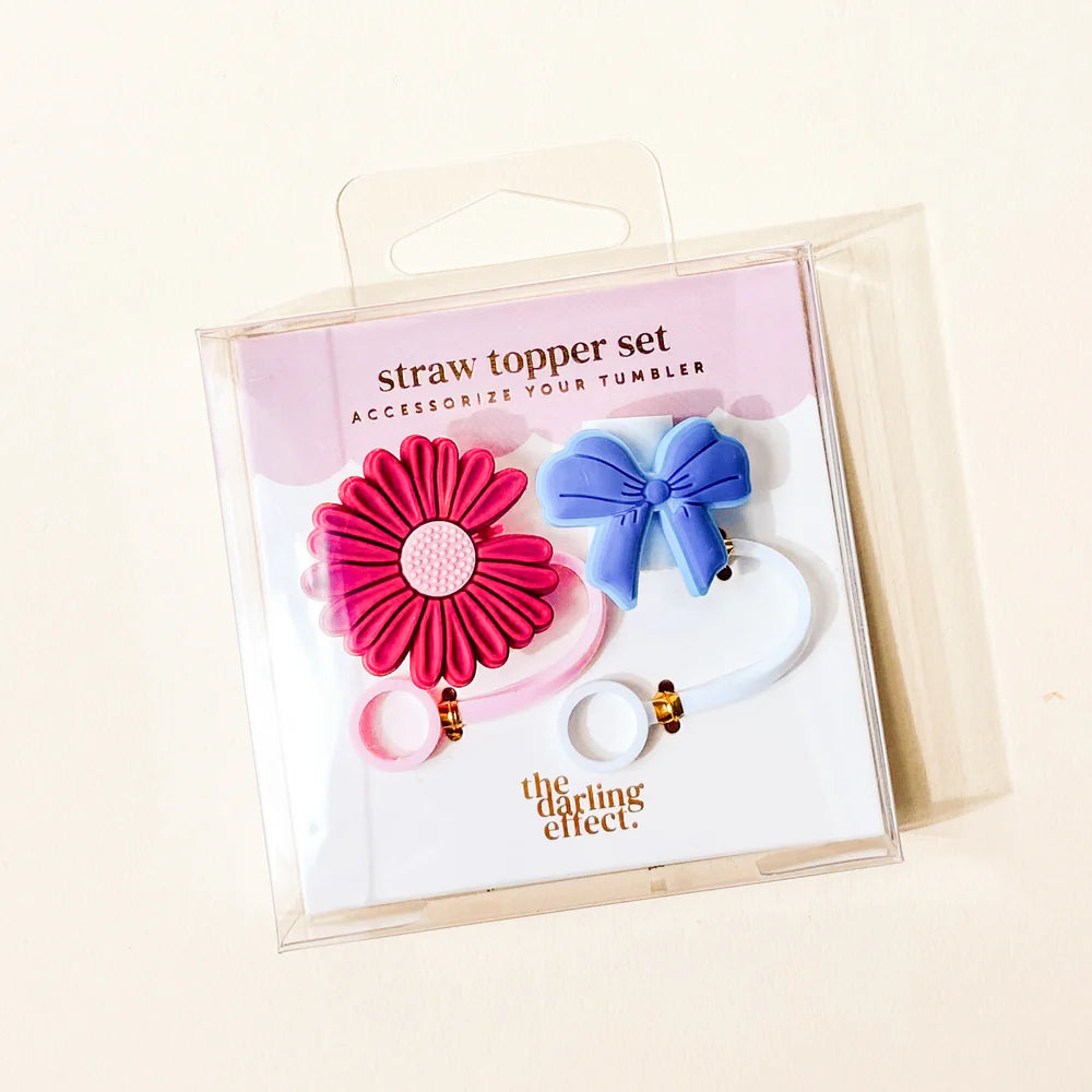 Straw Topper Set - Wildberry