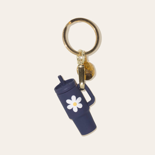 Navy Tiny Tumbler Keychains
