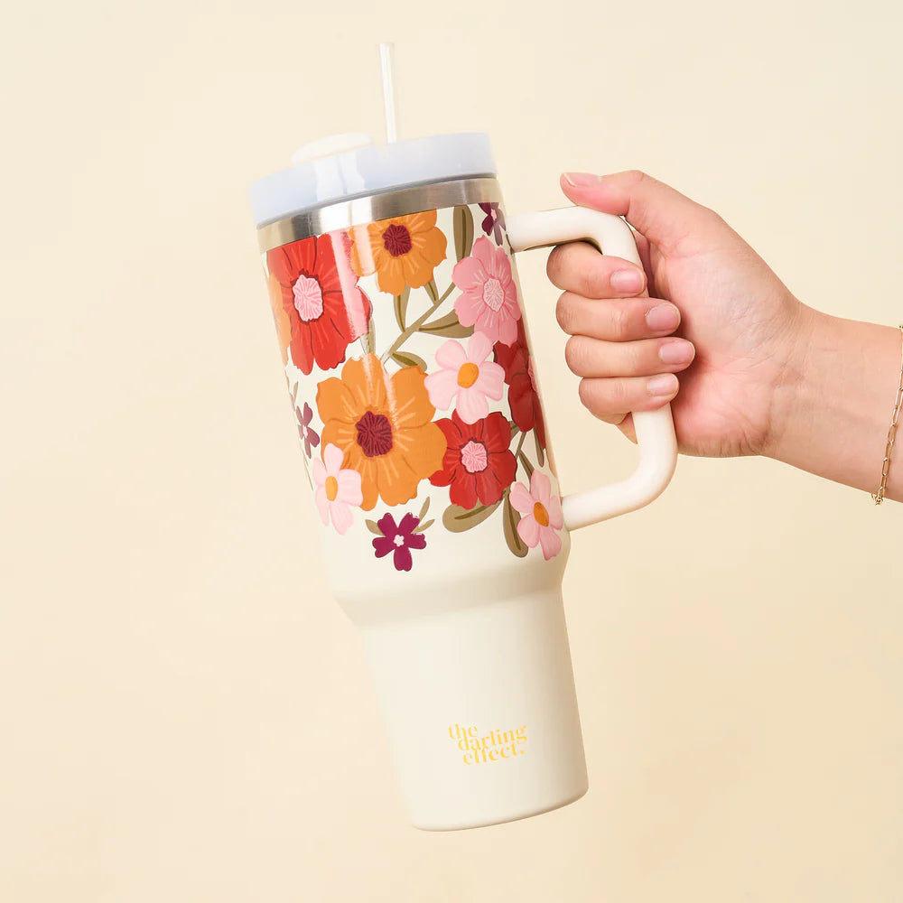 40 oz Take Me Everywhere Tumbler - Wild About You Cream