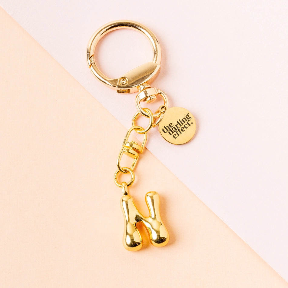Bubble Letter Keychain Bag Charm