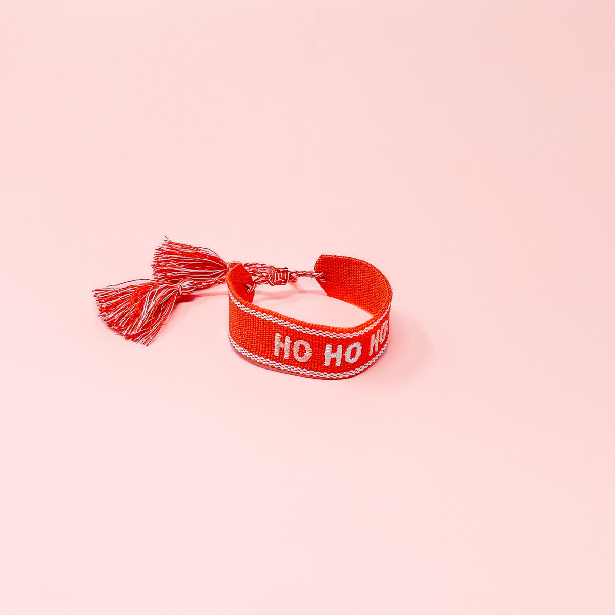 Holiday Woven Word Bracelets - Ho Ho Ho