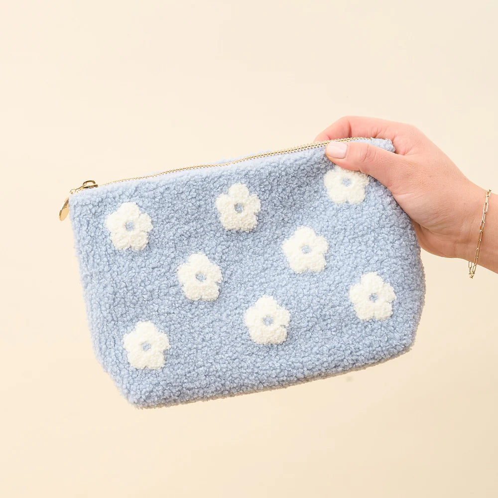 Teddy Pouch - Blue Flower