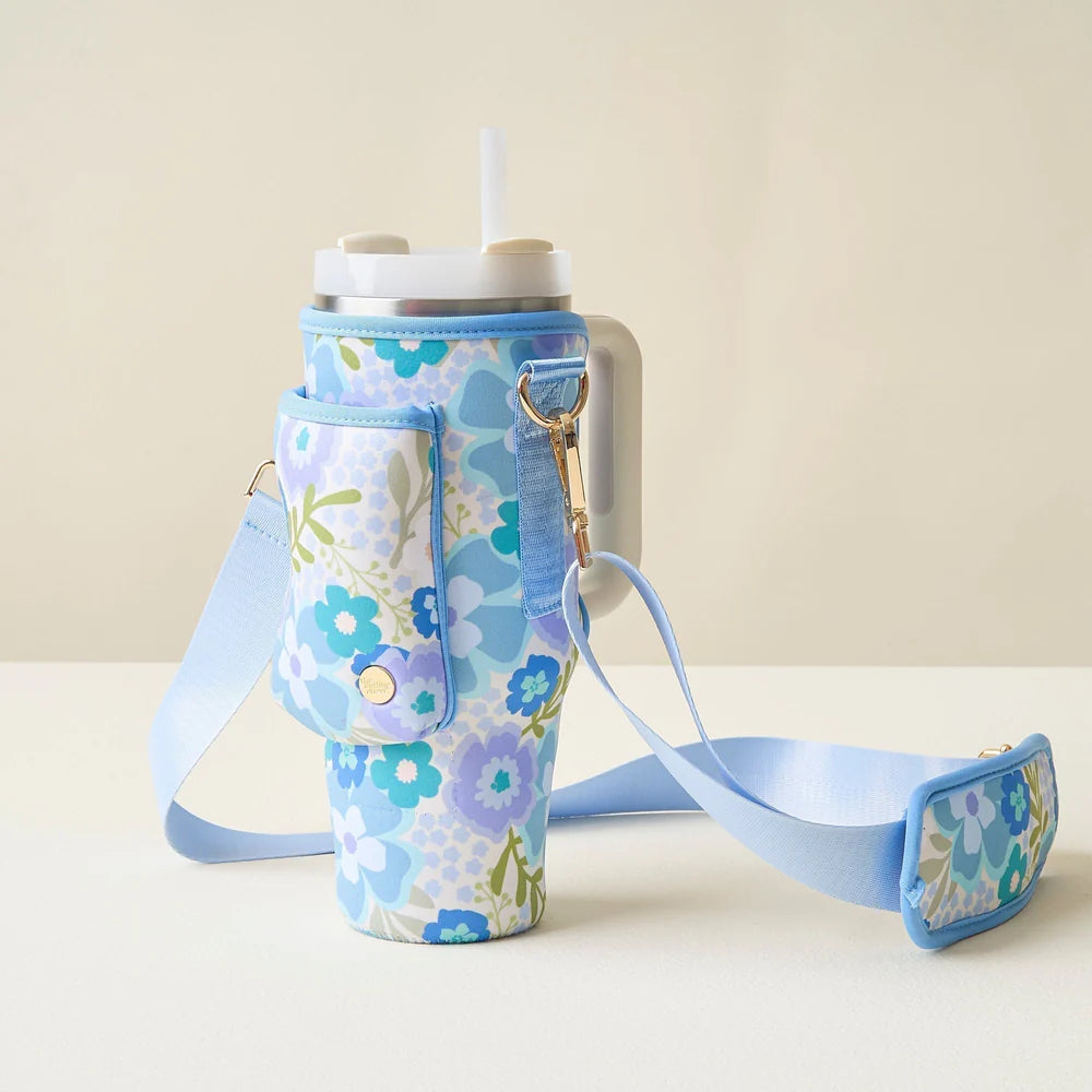 Tumbler Sling - Beyond Blooms Blue Green