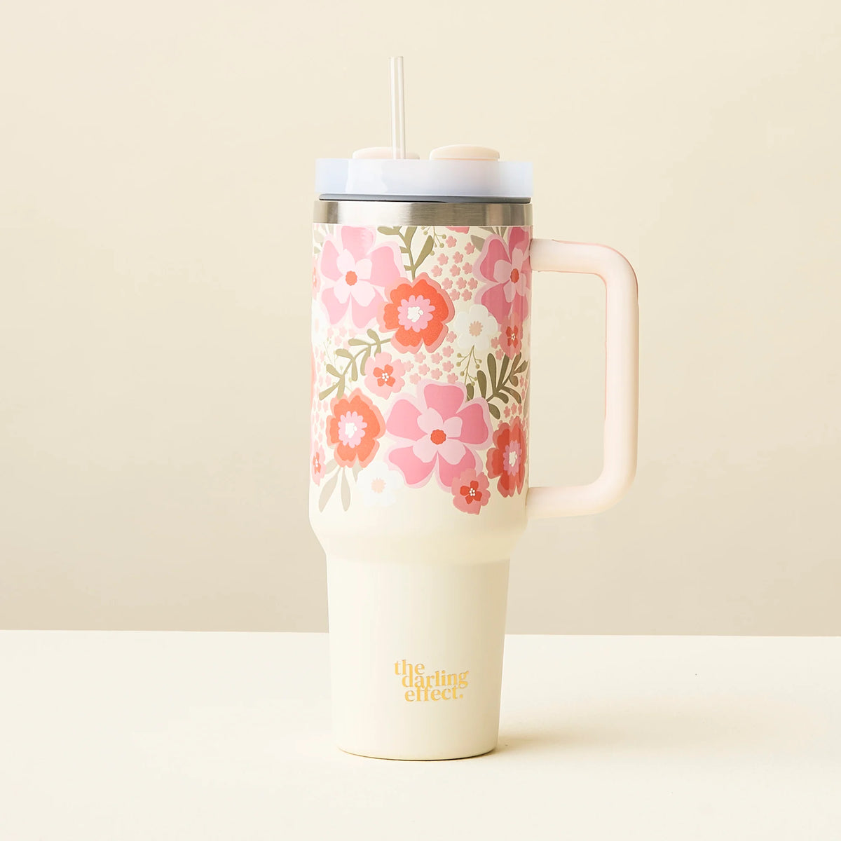 40 oz Take Me Everywhere Tumbler - Beyond Blooms Pink